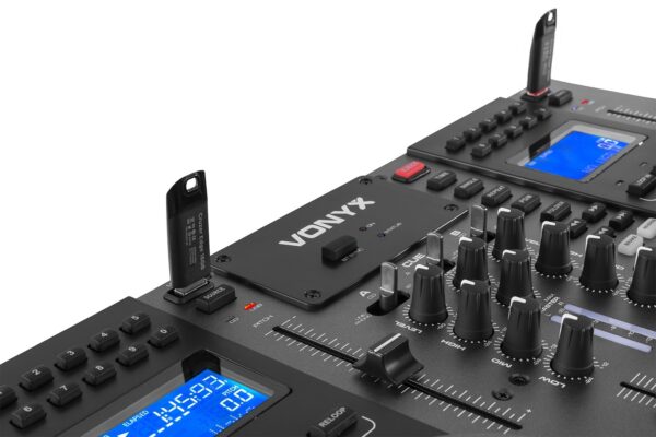 Vonyx CDJ450 Twin Top CD/MP3/USB player/mixer with BT - Image 5